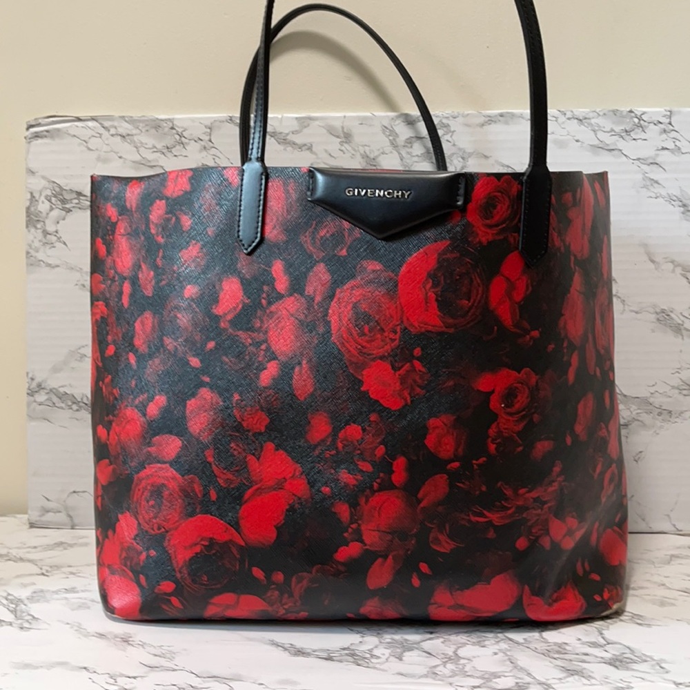 Givenchy Antigona Large Floral Print Large Tote B… - image 1